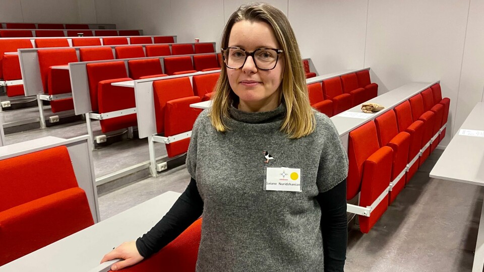 Advokat og postdoktor ved UiT, Gaiane Nuridzhanian, deltok under Ukraina-konferansen ved OsloMet i Oslo. Advokat og postdoktor ved UiT, Gaiane Nuridzhanian, deltok under Ukraina-konferansen ved OsloMet i Oslo.