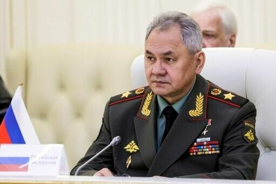 Russlands forsvarsminister Sergej Sjojgu. Sjojgu: Vesten fører «en ekte krig» mot Russland.