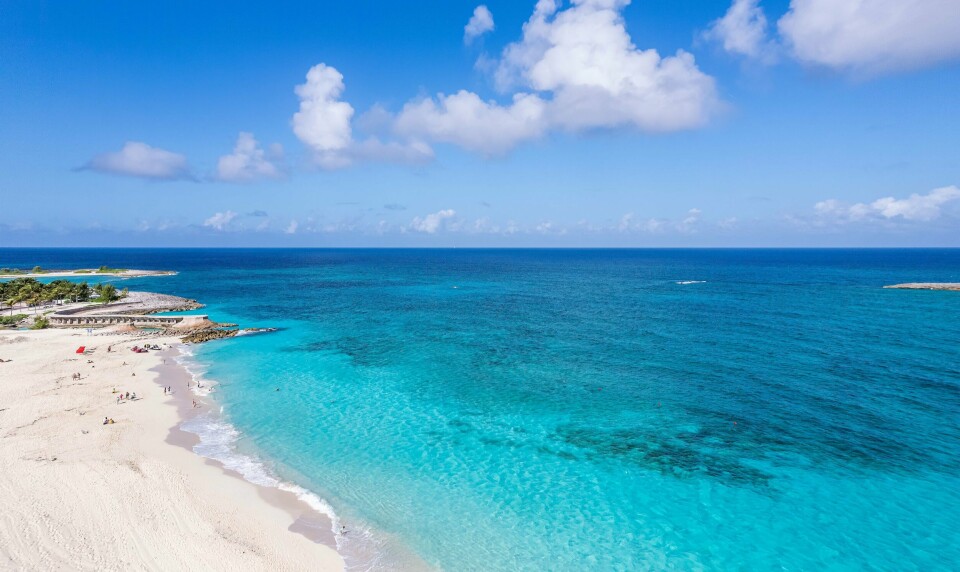 En kvinne ble drept av hai på Bahamas mandag. Illustrasjonsfoto. En kvinne ble drept av hai på Bahamas mandag. Illustrasjonsfoto.