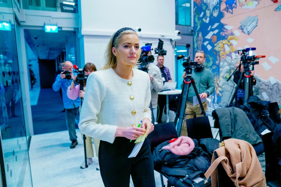Justis- og beredskapsminister Emilie Enger Mehl kommenterte fredag NSM-direktørens avgang. En jussprofessor mener hun selv ikke kan fortsette i vervet. Justis- og beredskapsminister Emilie Enger Mehl kommenterte fredag NSM-direktørens avgang. En jussprofessor mener hun selv ikke kan fortsette i vervet. Foto: Stian Lysberg Solum / NTB