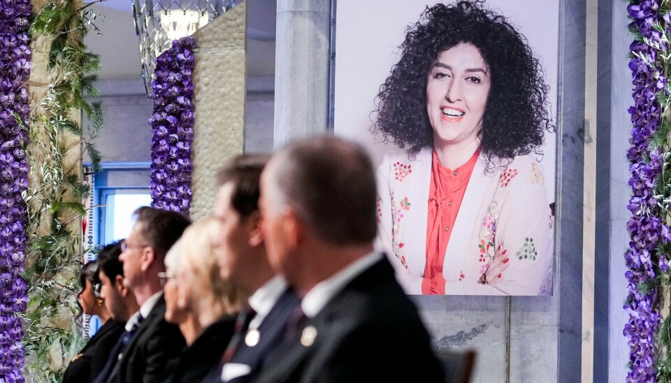 Sønnen Ali og datteren Kiana mottok nylig Nobels fredspris på vegne av fengslede Narges Mohammadi. Tirsdag nektet fredsprisvinneren å møte i revolusjonsdomstolen i Iran. (TIRSDAG) Foto: Javad Parsa / NTB