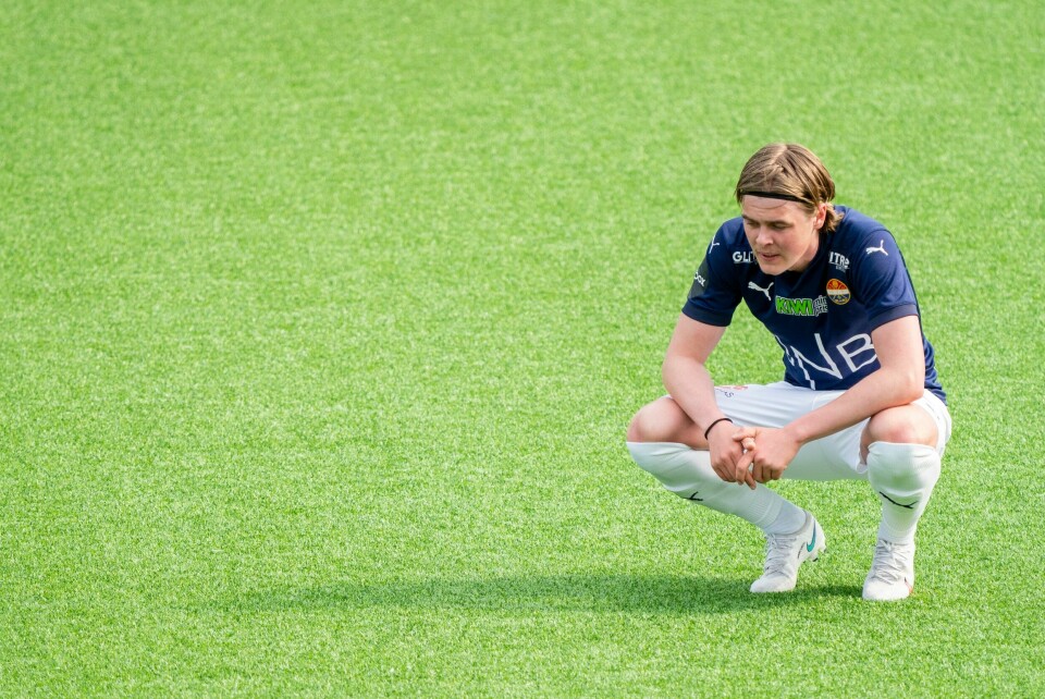 Andreas Nyhagen fra tiden i Strømsgodset for noen sesonger siden. Andreas Nyhagen