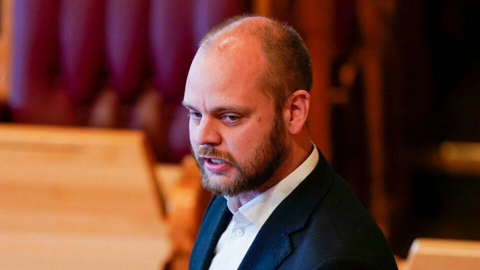 Rødts Mímir Kristjánsson under en tidligere spørretime i Stortinget. Mímir Kristjánsson