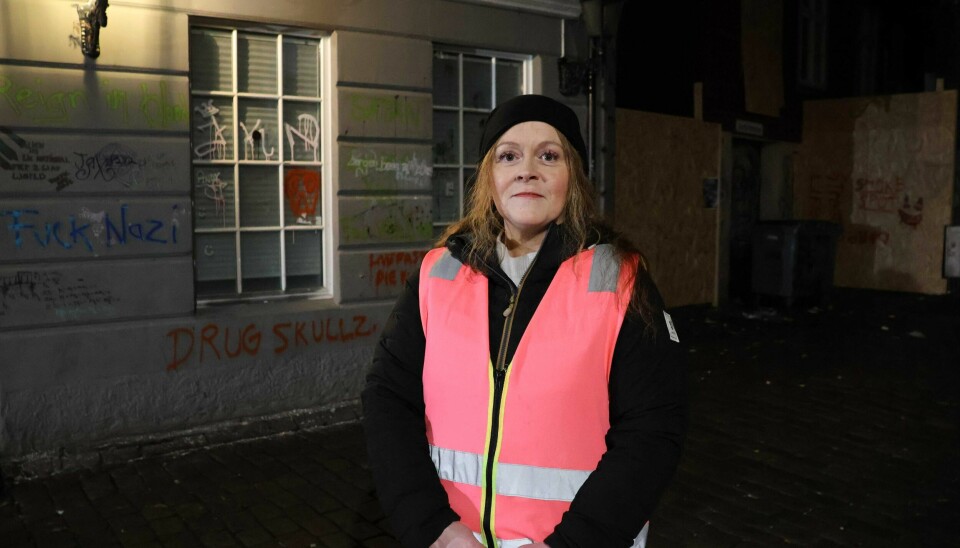 May Britt Abinda er leder for den frivillige organisasjonen Kveldsvakten. Bostedsløse i Bergen. Kveldsvakten deler ut mat til rusmiljøet hver tirsdag kveld bak Korskirken. May Britt Abinda er leder for den frivillige organisasjonen.