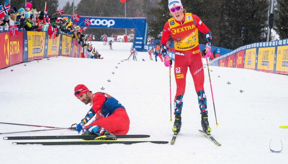 Tour de Ski-løypene er mer eller mindre klare for renn rundt nyttår. Her er tittelforsvarer Johannes Høsflot Klæbo like etter målpassering i Alpe Cermis sist vinter. Tour de Ski-løypene er mer eller mindre klare for renn rundt nyttår. Her er tittelforsvarer Johannes Høsflot Klæbo like etter målpassering i Alpe Cermis sist vinter. Foto: Terje Pedersen / NTB