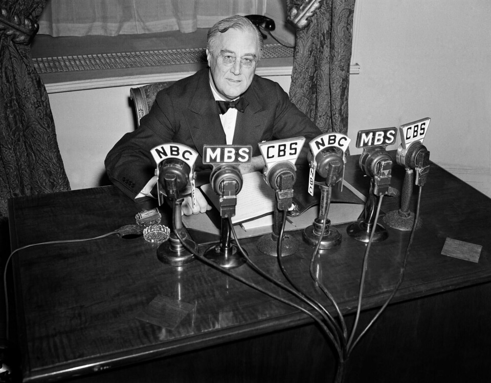 Franklin D. Roosevelt, her fra februar 1941. Franklin D. Roosevelt, her fra februar 1941.