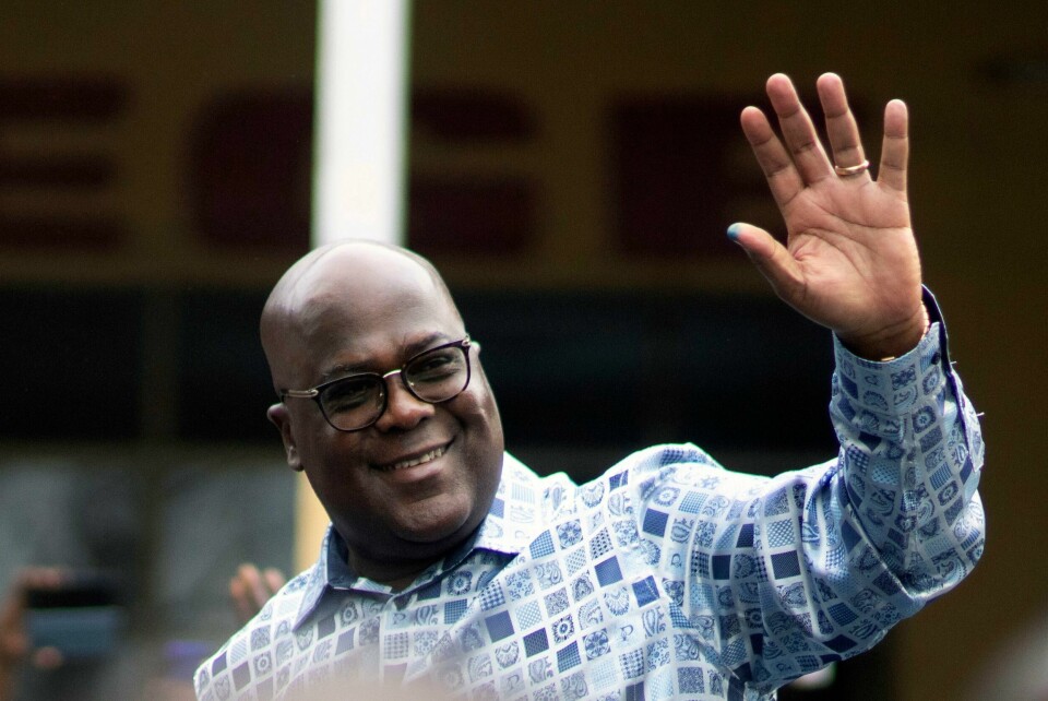 President Felix Tshisekedi leder klart og ligger an til en ny femårsperiode, viser de første resultatene fra valget i Kongo. President Felix Tshisekedi leder klart og ligger an til en ny femårsperiode, viser de første resultatene fra valget i Kongo. Foto: AP / NTB