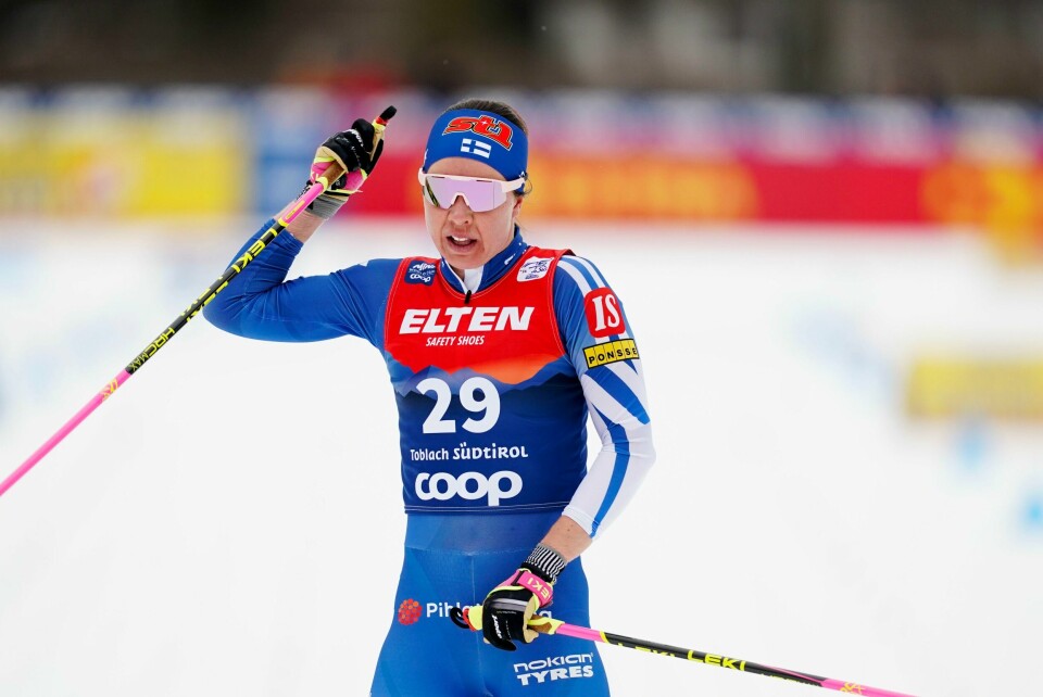 Kerttu Niskanen var sterkest og vant 10-kilometeren i Tour de Ski søndag. Kerttu Niskanen var sterkest og vant 10-kilometeren i Tour de Ski søndag.