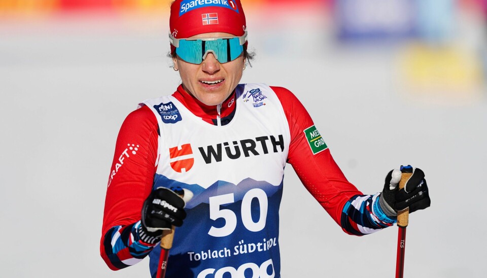 Heidi Weng røk ut av prologen til Tour de Ski-sprinten lørdag. Heidi Weng røk ut av prologen til Tour de Ski-sprinten lørdag. Foto: Terje Pedersen / NTB