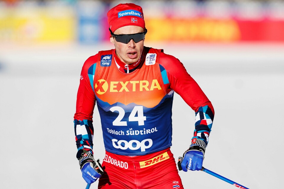 Harald Østberg Amundsen gikk en god prolog i Toblach lørdag. Harald Østberg Amundsen gikk en god prolog i Toblach lørdag. Foto: Terje Pedersen / NTB