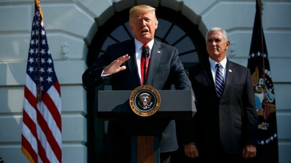 Donald Trump og visepresident Mike Pence.