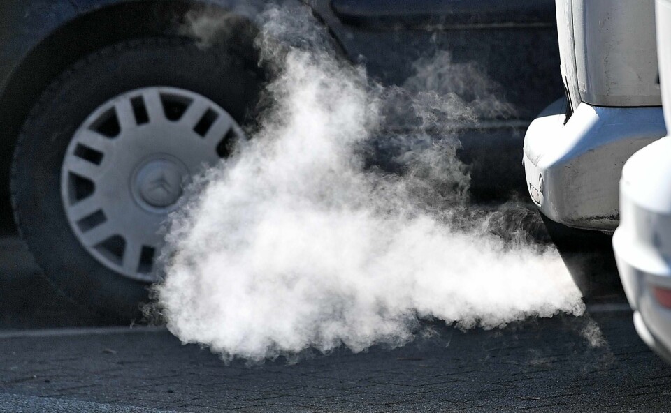 FILE - in this Feb. 27, 2018 file photo, a Diesel car runs in Essen, Germany. The German government backed plans to help reduce pollution from diesel vehicles. (AP Photo/Martin Meissner)