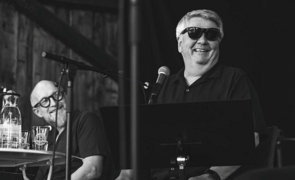 Lars Saabye Christensen (t.v.) og Tom Stalsberg gjorde stor lykke med «Buicken» på Kongsberg Jazzfestival i sommer. Nå har de gitt ut plate også. Lars Saabye Christensen (t.v.) og Tom Stalsberg gjorde stor lykke med «Buicken» på Kongsberg Jazzfestival i sommer. Nå har de gitt ut plate også.