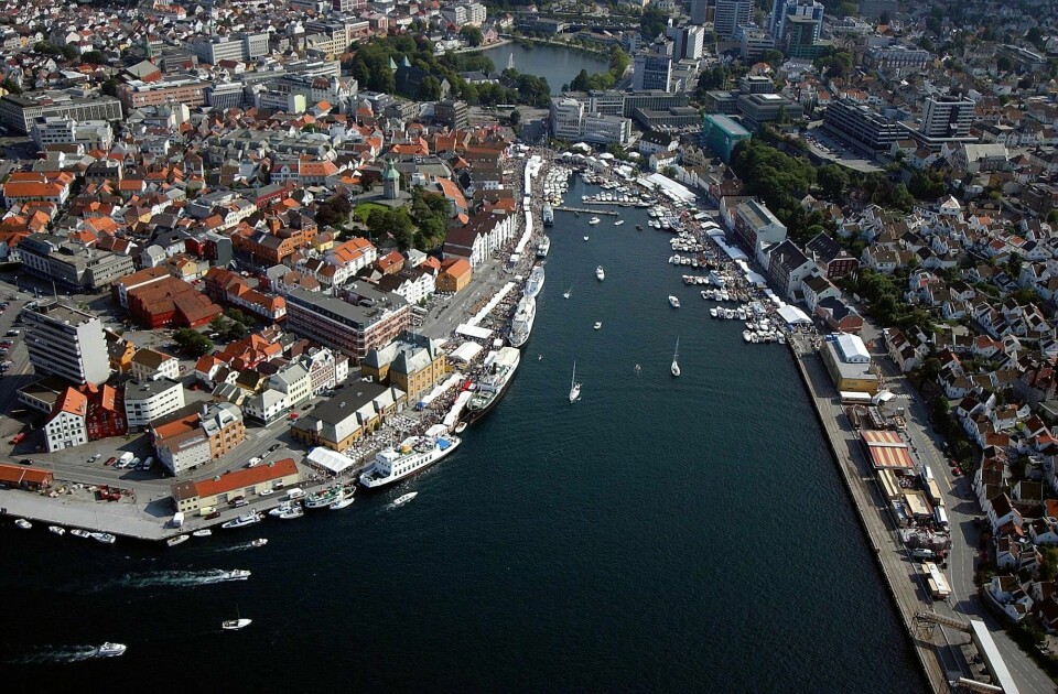 Flyfoto Stavanger. Vågen