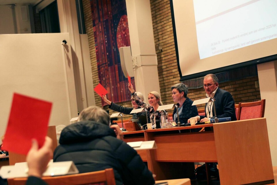 Ordfører Christine Sagen Helgø brøt med sin egen gruppe og stemte for det mest radikale forslaget om klimakutt på mandagens bystyremøte. Foto: Tone Helene Oskarsen