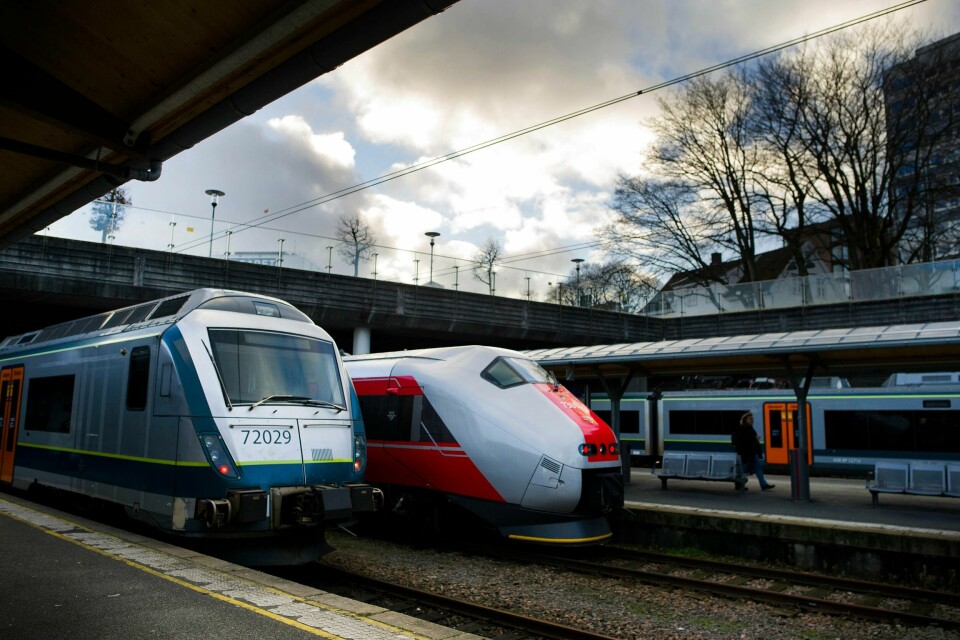 Malussatsen for strekningen Stavanger-Oslo S er 25.000 kroner per innstilte avgang.