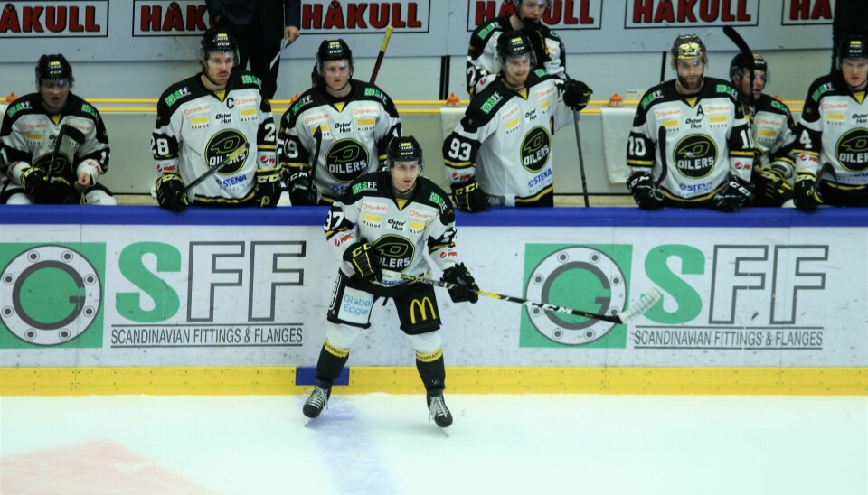 Stephan Vigier scoret nok en gang for Oilers i overtall mot Stjernen, og har nå flest mål i overtall av samtlige i GET-ligaen. Foto: Pål Karstensen