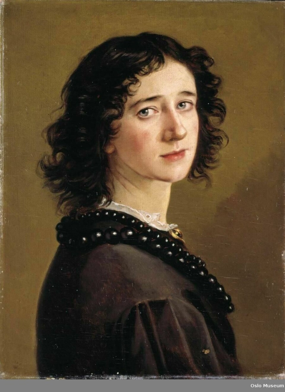 Selvportrett av Marie Dietrichsson fra 1865.