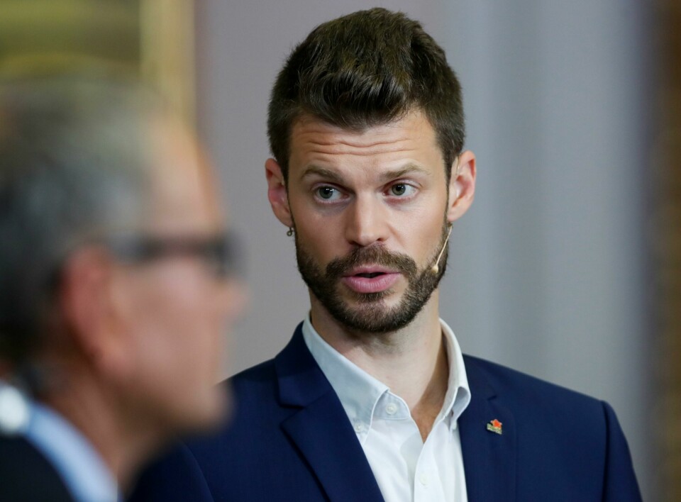 Oslo 20190909. Bjørnar Moxnes i Rødt under partilederdebatten på Stortinget etter Kommune- og fylkesvalget 2019.Foto: Terje Bendiksby / NTB scanpix Oslo 20190909. Bjørnar Moxnes i Rødt under partilederdebatten på Stortinget etter Kommune- og fylkesvalget 2019.Foto: Terje Bendiksby / NTB scanpix