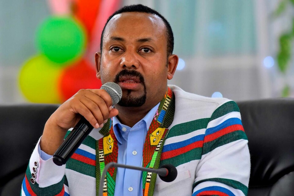 Etiopias statsminister Abiy Ahmed får fredsprisen for arbeidet med å skape fred med nabolandet Eritrea. FOTO: MICHAEL TEWELDE/NTB SCANPIX