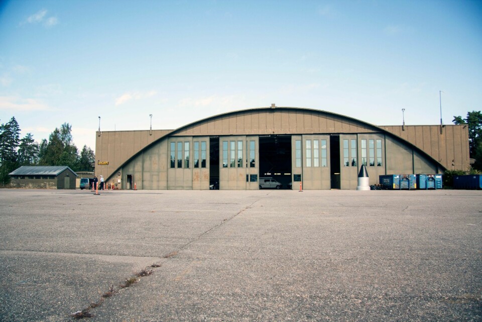 Hangar på Rygge flystasjon.