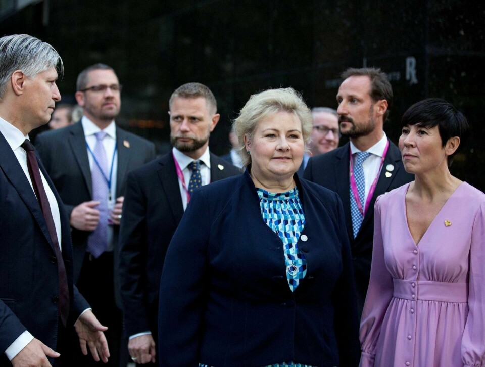 Norge stilte med statsminister Erna Solberg og kronprins Haakon i spissen til klimatoppmøtet i New York i forrige måned. Men statsminister en og hennes regjerings politikk imponerte lite, skriver Alfred Sørbø. FOTO: PONTUS HÖÖK/NTB SCANPIX