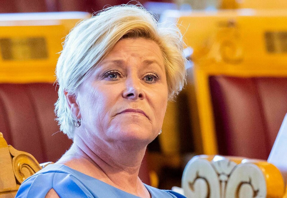 Siv Jensen - lengstsittende finansminister etter krigen. FOTO: TORE MEEK/NTB SCANPIX