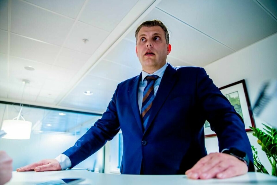 Justis- og innvandringsminister Jøran Kallmyr (Frp) etter møtet i justisdepartementet der de drøftet nytt Oslo fengsel og ungdomskriminaliteten i hovedstaden.
