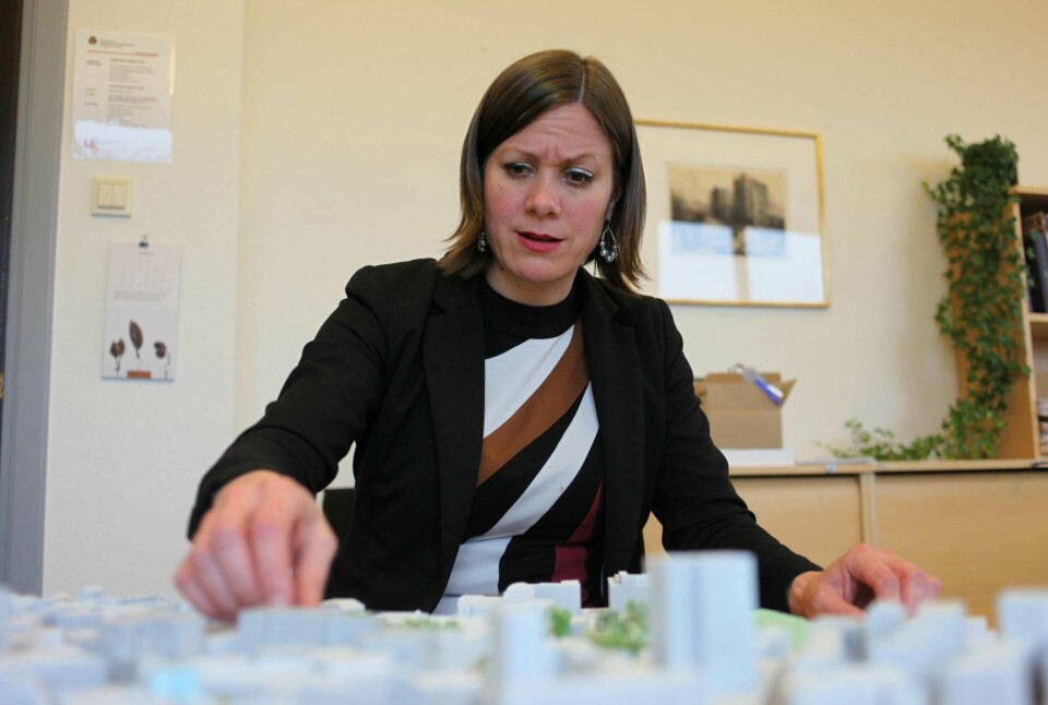Hanna Marcussen fortsetter som byråd for byutvikling. Nå vil hun se på hvor høyt man kan bygge rundt kollektivknutepunktene. FOTO: ASLAK BORGERSRUD