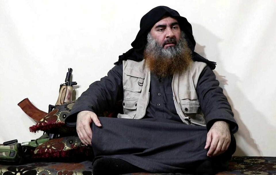 IS-lederen Abu Bakr al-Baghdadi skal under det amerikanske angrepet ha begått selvmord ved å detonere en bombevest. Arkivfoto.