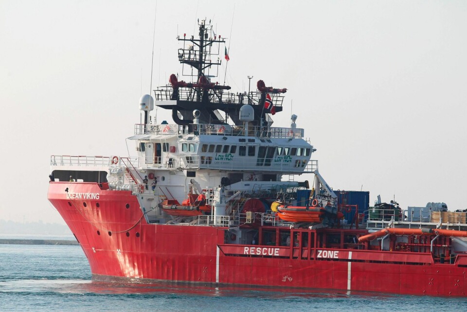 Det norskeide skipet Ocean Viking.