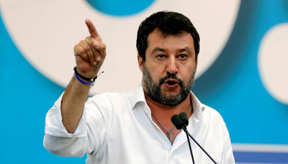 Tidligere innenriksminister Matteo Salvini var kjent for en streng migrasjonspolitikk. FOTO: NTB SCANPIX Tidligere innenriksminister Matteo Salvini var kjent for en streng migrasjonspolitikk. FOTO: NTB SCANPIX