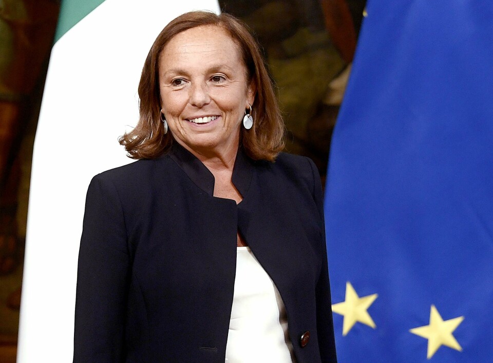 Italy's Interior Minister Luciana Lamorgese attends the new Cabinet's first meeting, on September 5, 2019 at Palazzo Chigi in Rome. - Prime Minister Giuseppe Conte on September 4 unveiled Italy's new government, a coalition of the anti-establishment Five Star Movement (M5S) and centre-left Democratic Party (PD). Conte, who remains at the helm after 14 months at the head of the outgoing populist government, presented 21 new ministers to be sworn in on September 5. (Photo by Filippo MONTEFORTE / AFP) Italy's Interior Minister Luciana Lamorgese attends the new Cabinet's first meeting, on September 5, 2019 at Palazzo Chigi in Rome. - Prime Minister Giuseppe Conte on September 4 unveiled Italy's new government, a coalition of the anti-establishment Five Star Movement (M5S) and centre-left Democratic Party (PD). Conte, who remains at the helm after 14 months at the head of the outgoing populist government, presented 21 new ministers to be sworn in on September 5. (Photo by Filippo MONTEFORTE / AFP)