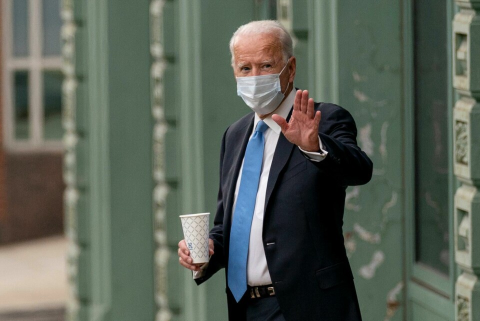 Democratic presidential candidate former Vice President Joe Biden departs the Queen Theater in Wilmington, Del., Thursday, Oct. 1, 2020, after pre-taping his speech for the Al Smith dinner. (AP Photo/Andrew Harnik) Democratic presidential candidate former Vice President Joe Biden departs the Queen Theater in Wilmington, Del., Thursday, Oct. 1, 2020, after pre-taping his speech for the Al Smith dinner. (AP Photo/Andrew Harnik)