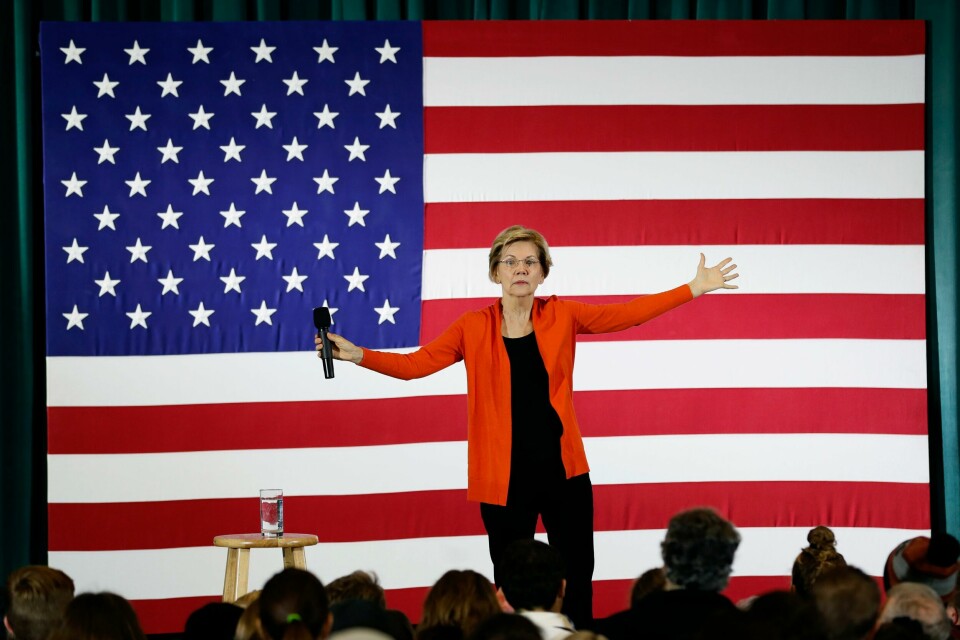 Democratic presidential candidate Sen. Elizabeth Warren speaks during a town hall meeting at Grinnell College, Monday, Nov. 4, 2019, in Grinnell, Iowa. (AP Photo/Charlie Neibergall) Democratic presidential candidate Sen. Elizabeth Warren speaks during a town hall meeting at Grinnell College, Monday, Nov. 4, 2019, in Grinnell, Iowa. (AP Photo/Charlie Neibergall)
