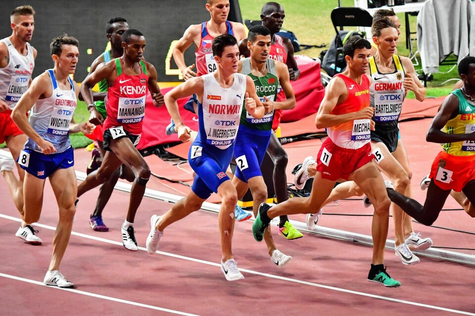Jakob Ingebrigtsen kan konsentrere seg om 1500 meter i neste års Diamond League. Her fra forsøksheatet i VM i Doha.