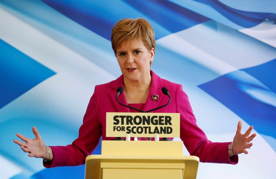 Skottlands førsteminister Nicola Sturgeon ønsker ny folkeavstemning om skotsk uavhengighet. Fredag dro hun i gang valgkampen for partiet SNP i Edinburgh.