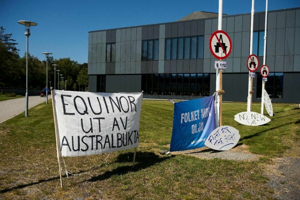 Equinors planlagte oljeleting i Australbukta er møtt med protester både i Norge og Australia.