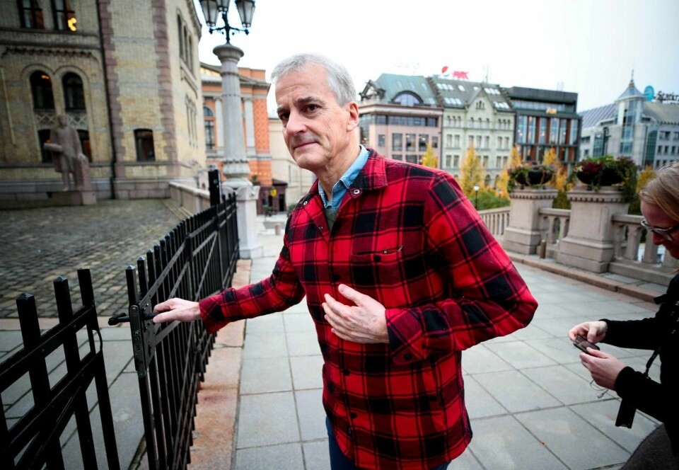 Jonas Gahr Støre må kle seg enda rødere om han skal styre det rødgrønne næringsskiftet, skriver kommentatoren. Foto: Lise Åserud/NTB scanpix