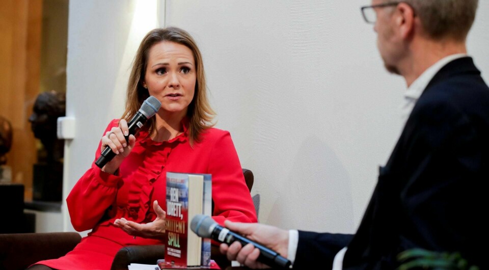 Tre år som visepresident i Verdens Antidopingbyrå (WADA) har overbevist tidligere kulturminister Linda Hofstad Helleland om at store endringer må skje i IOC. Først da kan Norge igjen vurdere en OL-søknad, mener hun. Torsdag lanserte hun sin ferske bok. Foto: Vidar Ruud / NTB scanpix