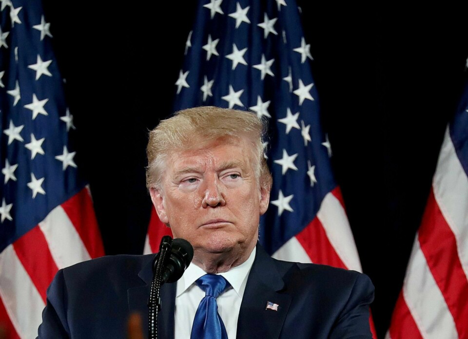 President Donald Trump har gått hardt ut mot riksrettsgranskingen. Foto: NTB scanpix