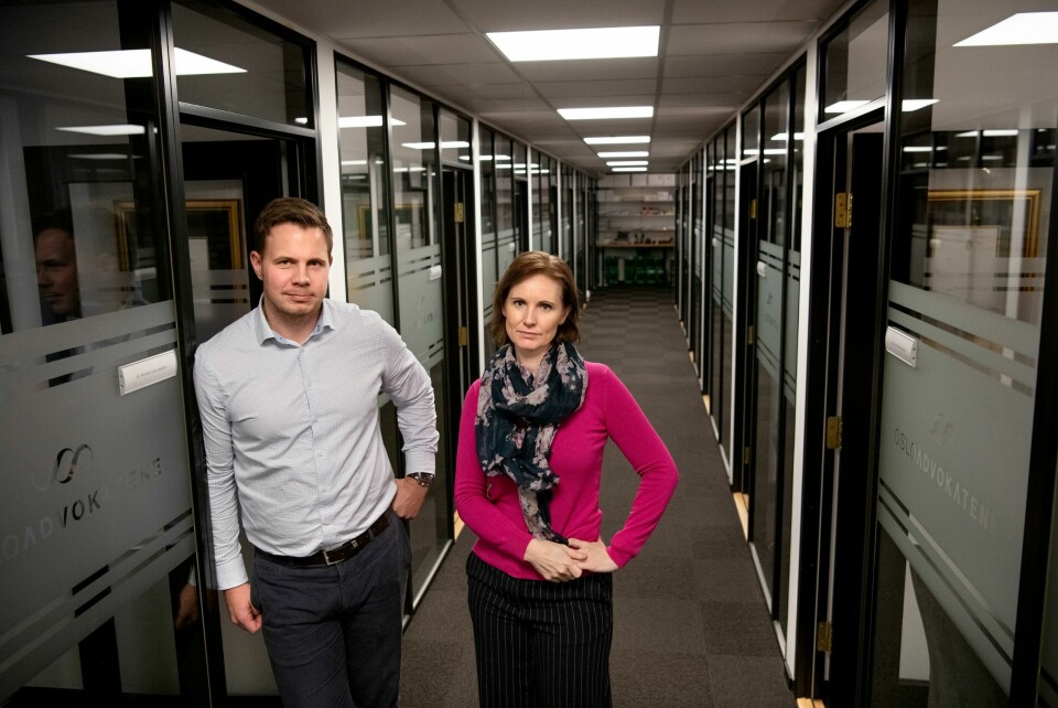 Advokatene Lene Wallem og Fredrik Sverstad Eriksen. Lene Wallem, advokat, og Fredrik Sverstad Eriksen, advokat. Osloadvokatene.
