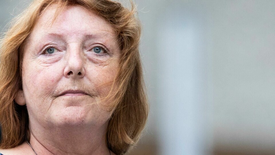 Lisbeth Kristine Røyneland. Oslo 20180722.
Støttegruppens leder Lisbeth Kristine Røyneland under minnemarkeringen i Regjeringskvartalet i Oslo søndag morgen, sju år etter terrorangrepene 22. juli 2011.
Foto: Audun Braastad / NTB scanpix
