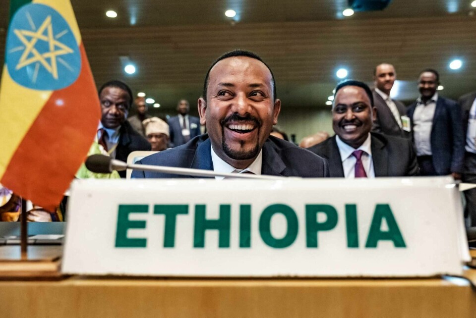 Årets fredsprisvinner Abiy Ahmed, statsminister i Etiopia, her i januar