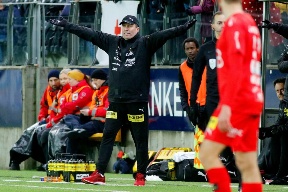 Tom Nordlie måtte tåle tap i Kristiansand lørdag. Alt avgjøres kommende onsdag på Åråsen.