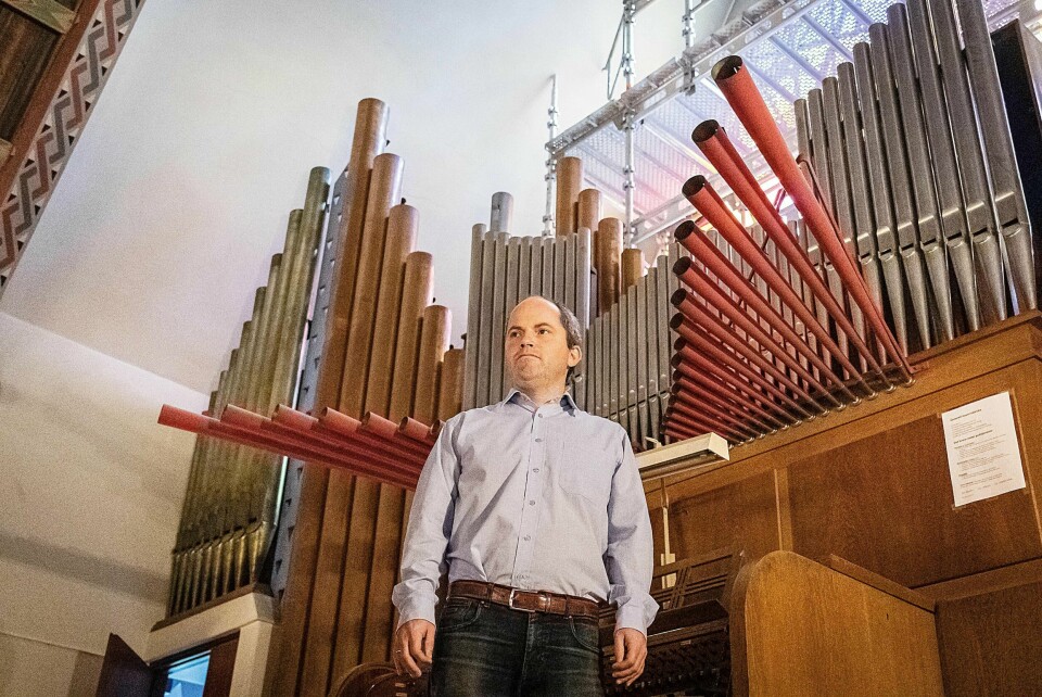 Kantor Kristian Hernes har det musikalske ansvaret i Torshov kirke.