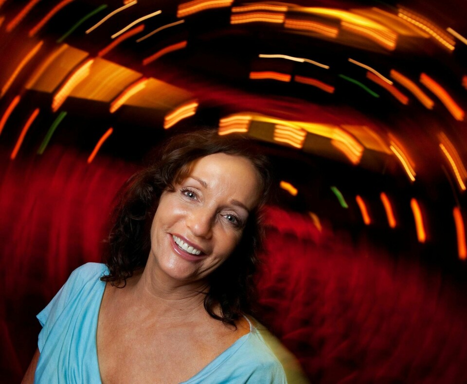 Inger Lise Rypdal, på Edderkoppen Teater i 2010, og nå. Foto: Mimsy Møller