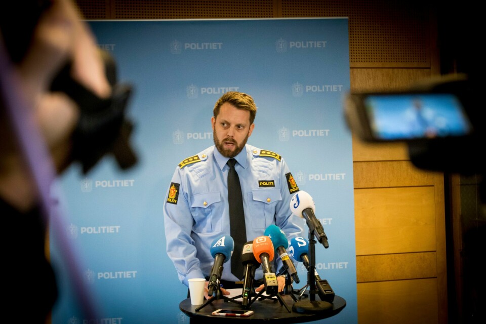 Påtaleansvarlig Lars Ole Berge under en pressekonferanse onsdag formiddag. Påtaleansvarlig Lars Ole Berge under en pressekonferanse onsdag formiddag.