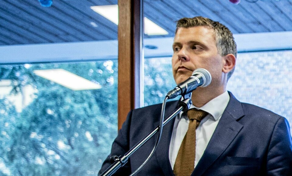 Justisminister Jøran Kallmyr (Frp) Justisminister Jøran Kallmyr, kunnskaps- og integreringsminister Jan Tore Sanner, kultur- og likestillingsminister Trine Skei Grande og utviklingsminister Dag Inge Ulstein under presentasjonen der regjeringen trapper opp arbeidet mot diskriminering og hat mot muslimer.