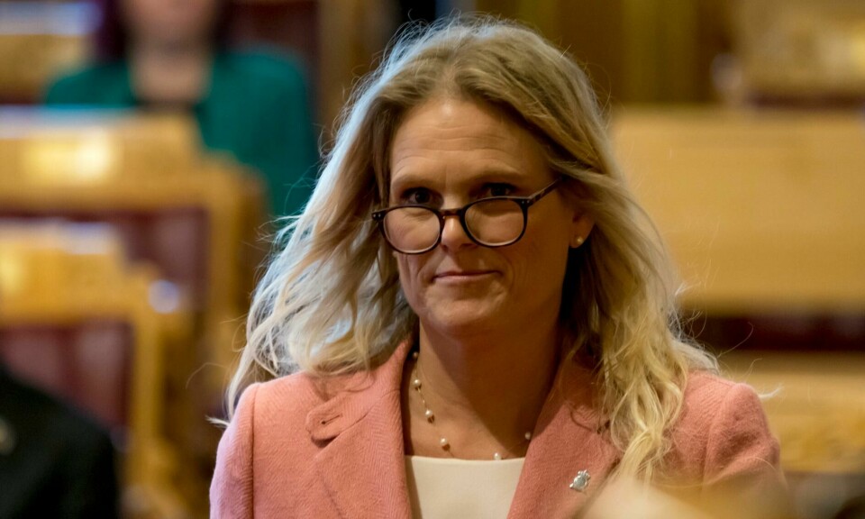 Samfunnssikkerhetsminister Ingvil Smines Tybring-Gjedde (Frp) fikk en storm av spørsmål om beredskap i Stortingets spørretime onsdag – men hadde få svar. OSLO 20190522.Samfunnssikkerhetsminister Ingvil Smines Tybring-Gjedde (Frp) deltar i den muntlige spørretime på StortingetFoto: Cornelius Poppe / NTB scanpix